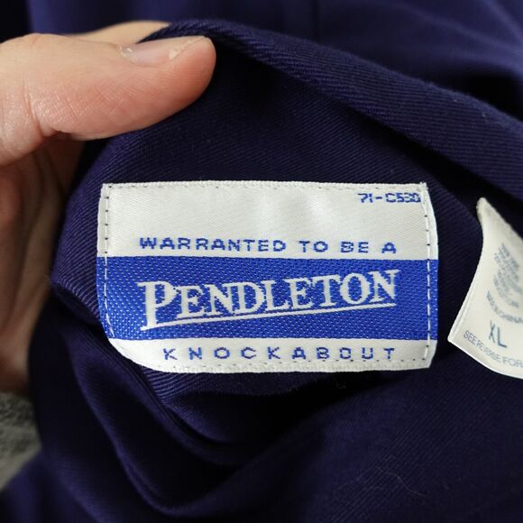 Pendleton Knockabout Reversible Full Zip Jacket Tartan Print Mens SZ XL Blue - Picture 11 of 15